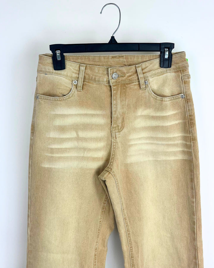 Tan Denim Pants - Size 2/4
