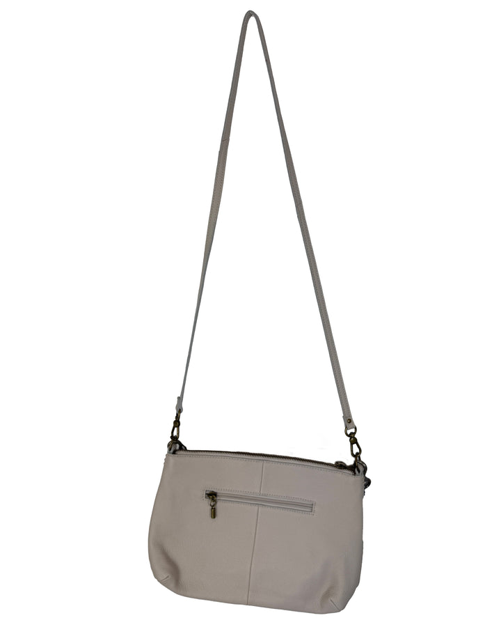 Cream and Multicolor Crochet Crossbody Bag