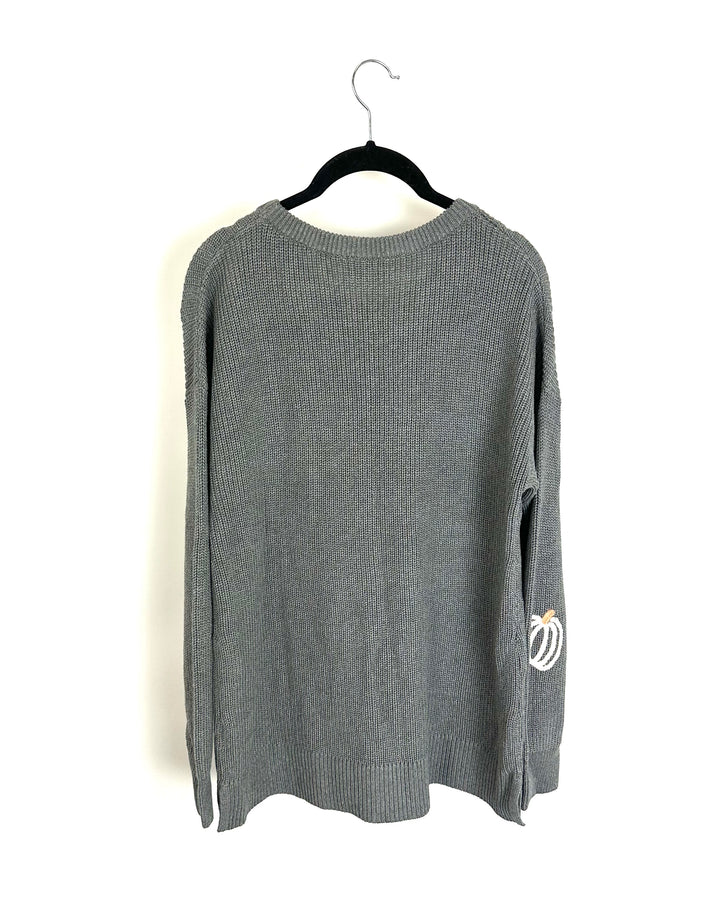 Gray Pumpkin Sweater - Size 4/6 & 6/8