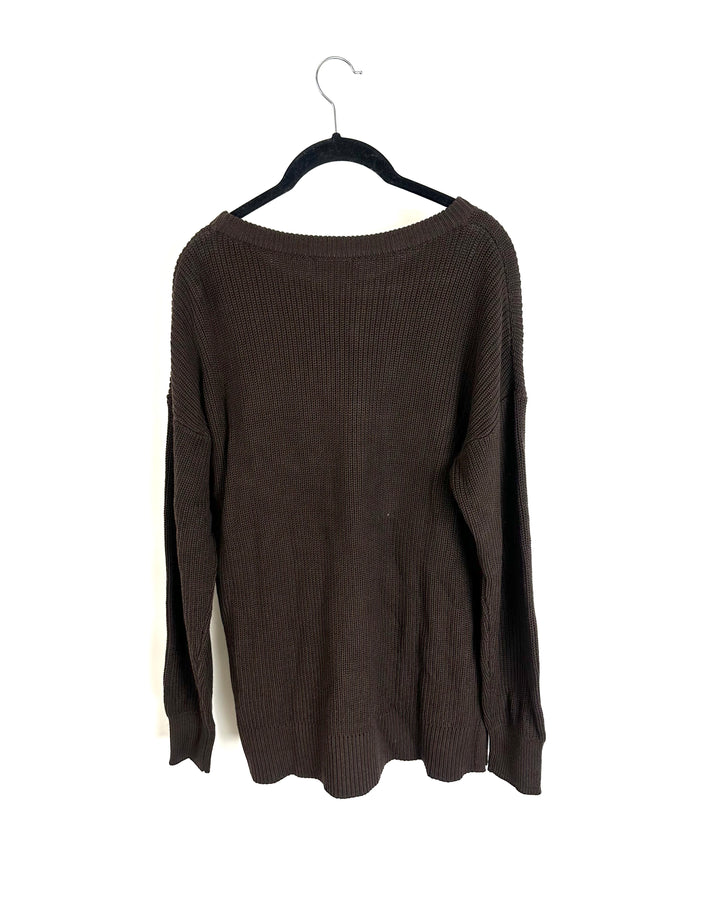 Brown Pumpkin Sweater - Size 6/8