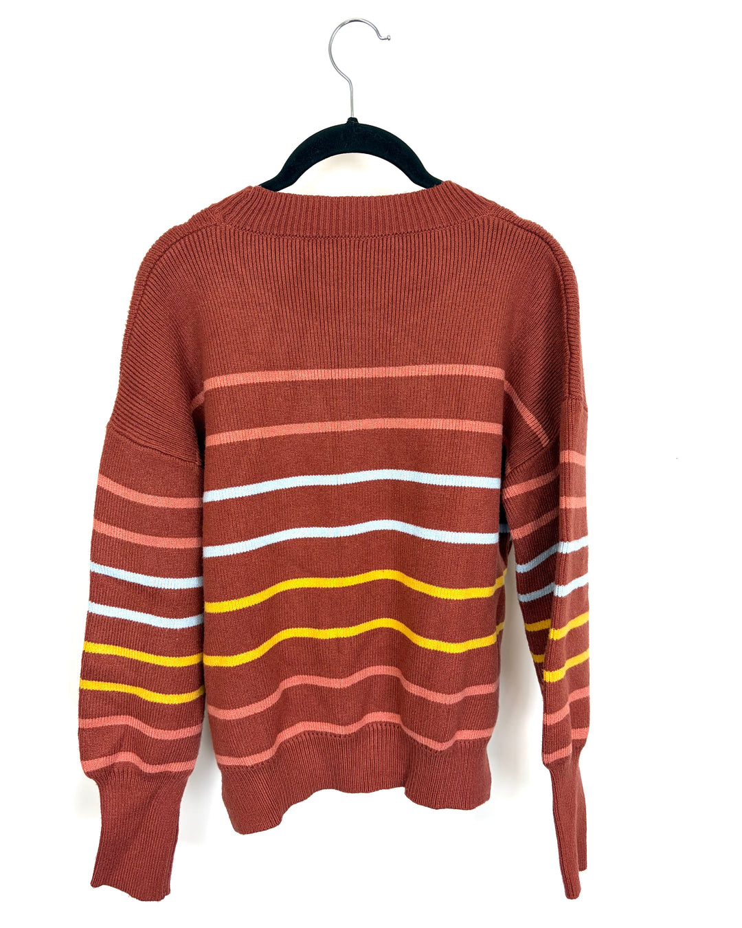 Terracotta Striped Sweater - Size 4/6