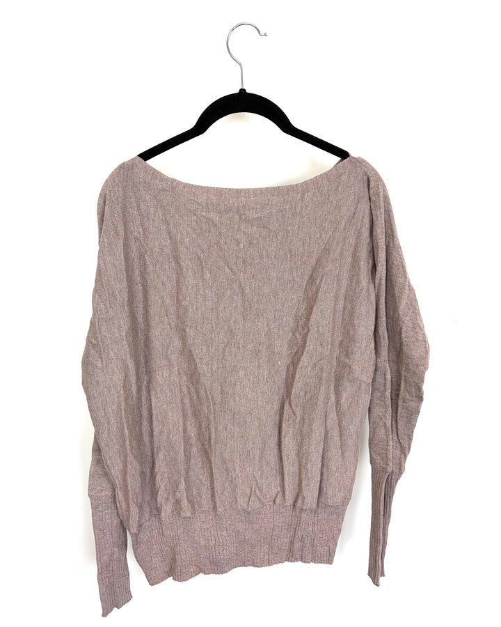 Light Mauve Boatneck Sweater - Size 4/6