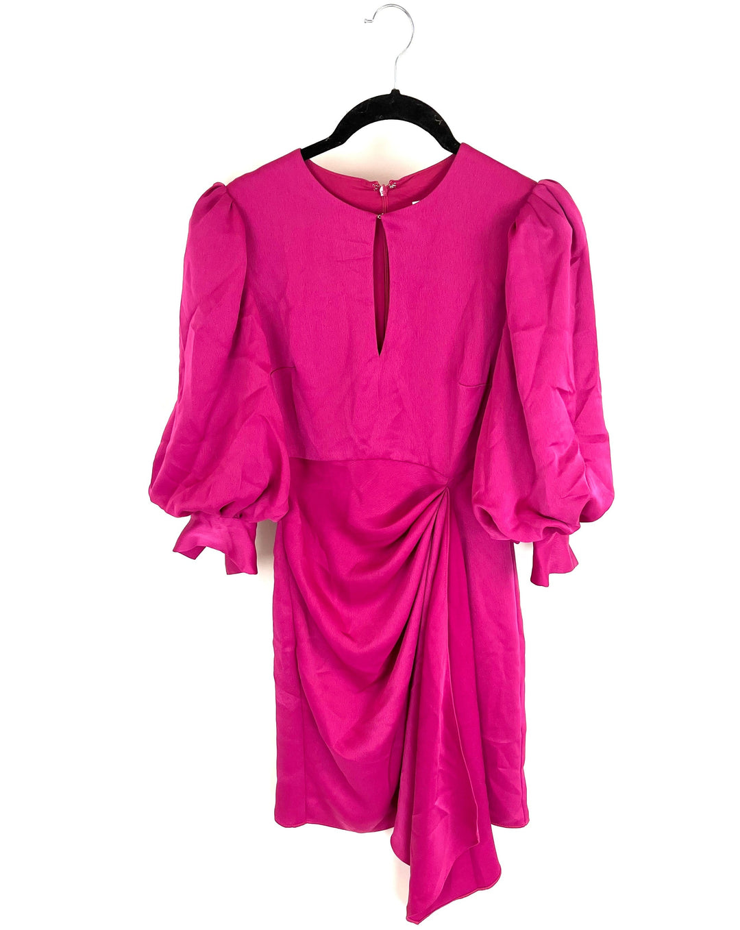 Magenta Puff Sleeve Dress - Size 4/6 The Fashion Foundation Magenta Puff Sleeve Dress - Size 4/6 The Fashion Foundation