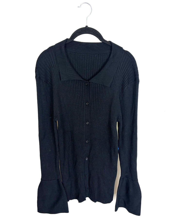 Ribbed Bell Sleeve Sweater- Size 4/6