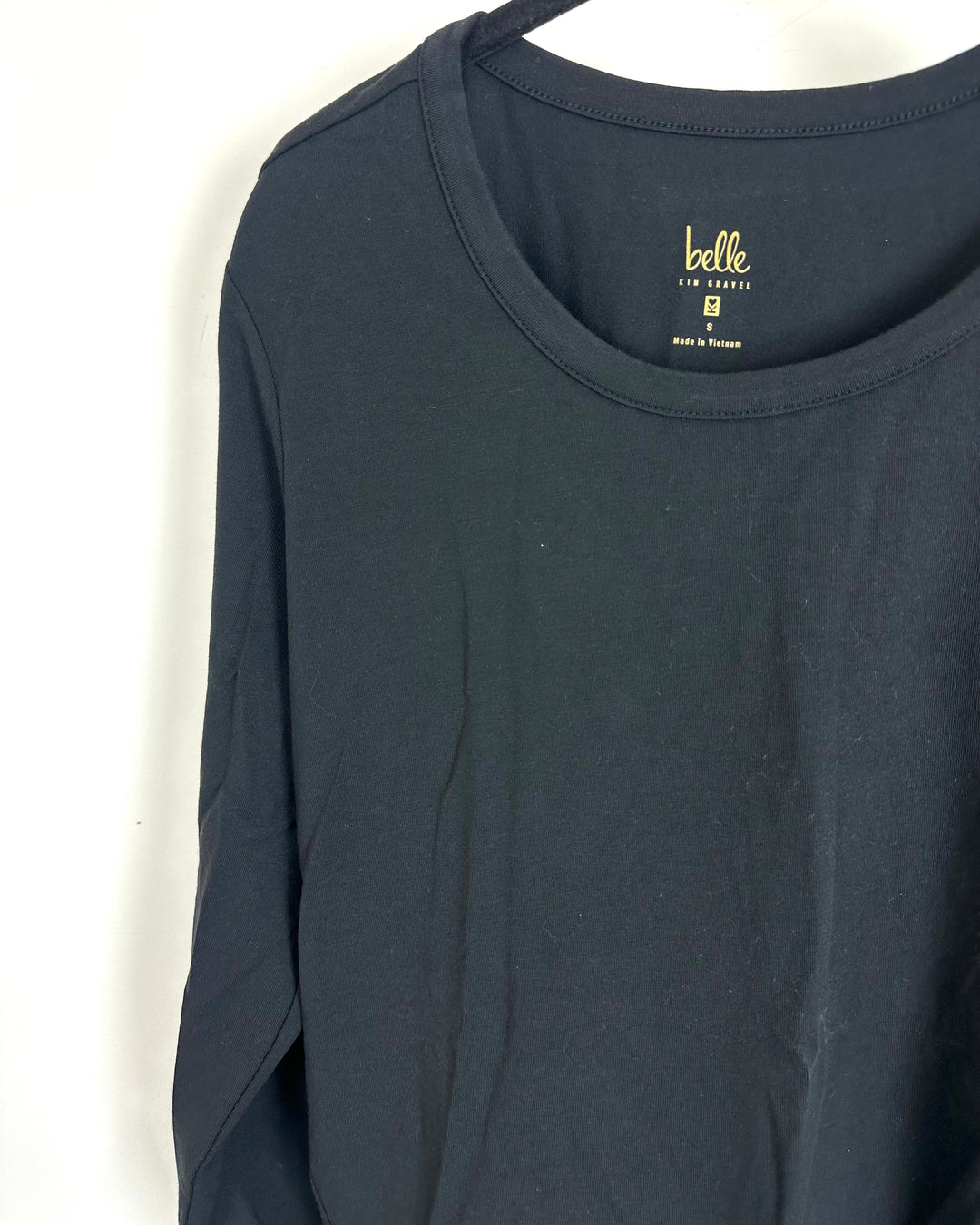 Black Basic Long Sleeve Top - Size 6/8