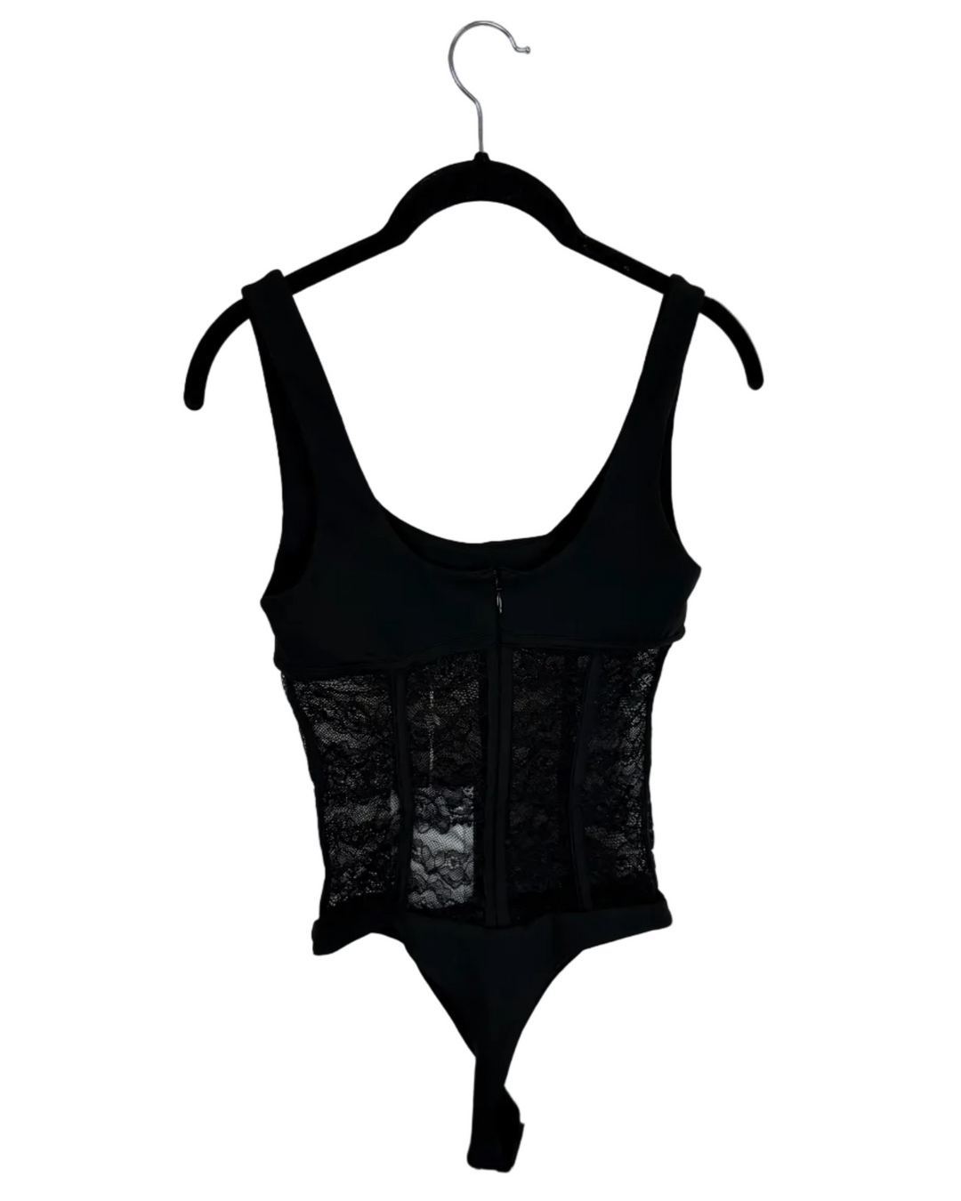 Midnight Lace Corset Bodysuit - Size 00/0