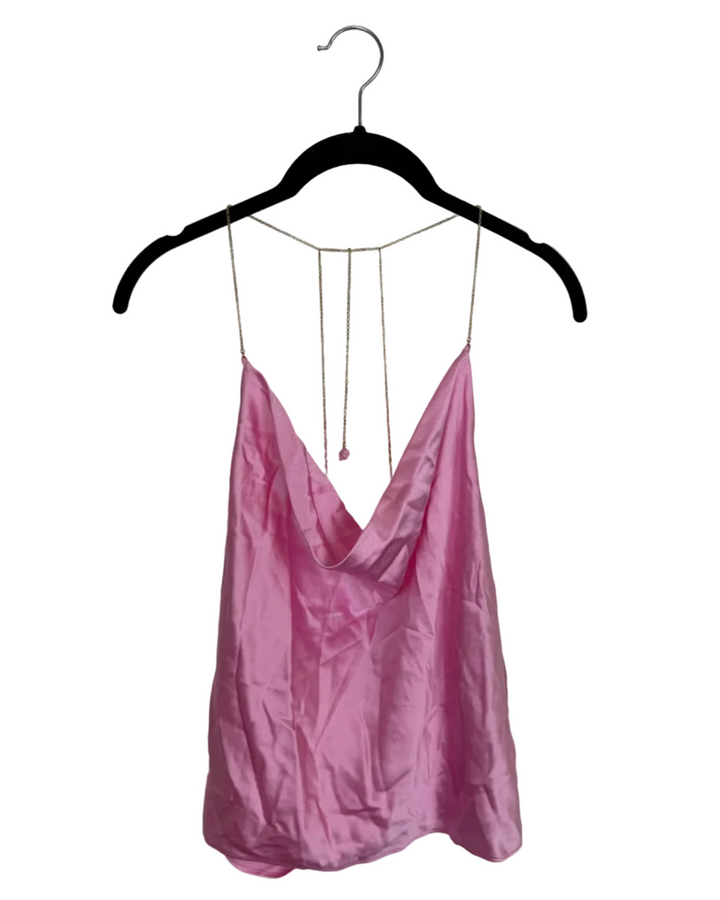 Bubblegum Pink Cowl Neck Cami - Size 0/2