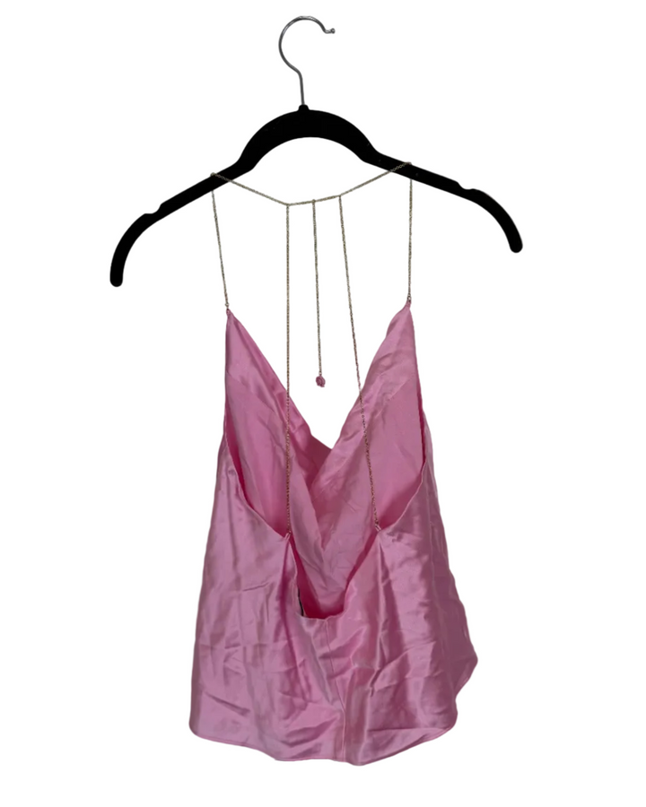 Bubblegum Pink Cowl Neck Cami - Size 0/2