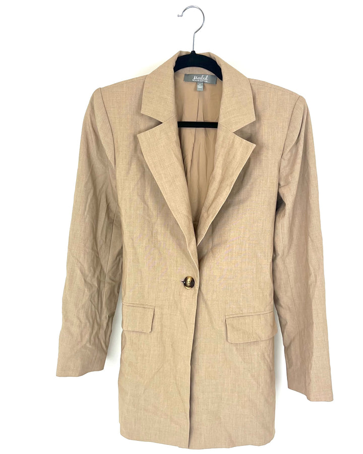 Tan Belted Blazer - Size 2/4, 4/6, 6/8