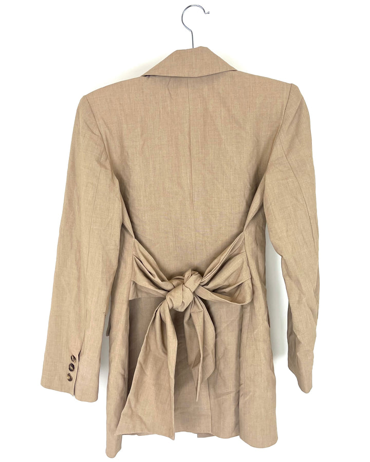 Tan Belted Blazer - Size 2/4, 4/6, 6/8
