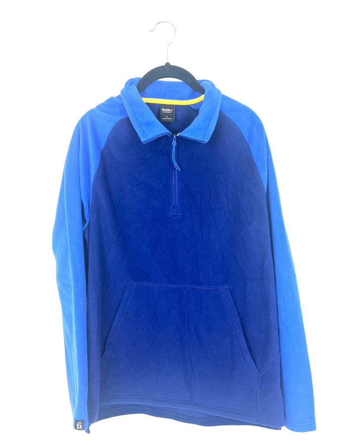 MENS Blue Half Zip - Medium
