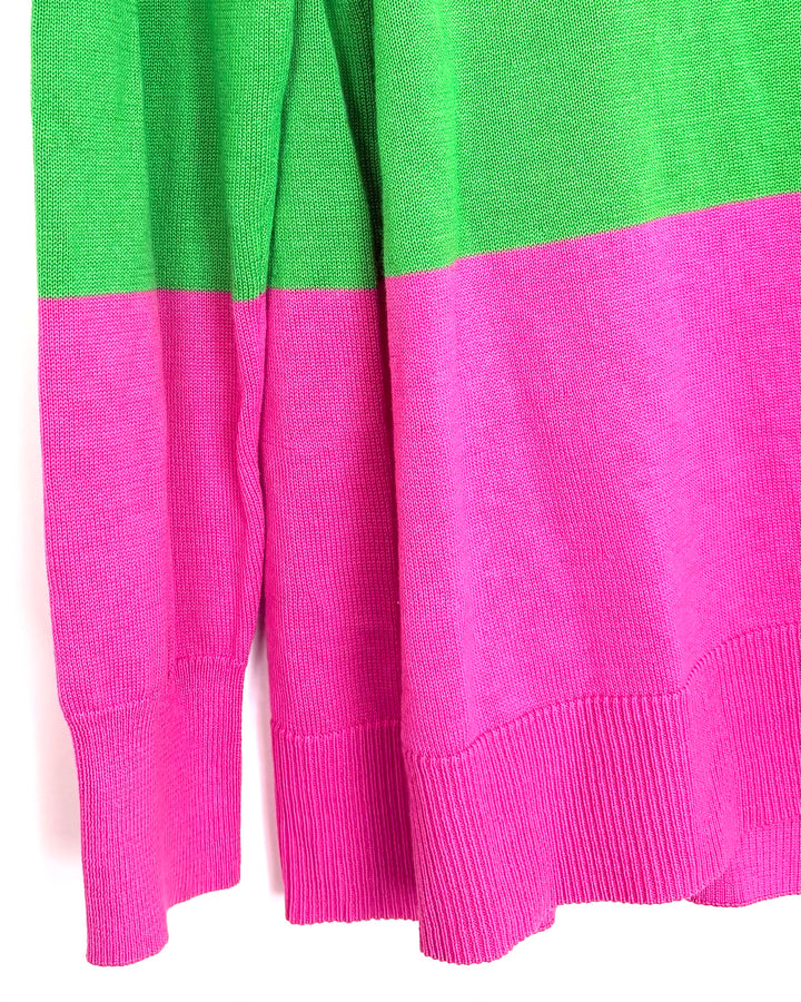 Bright Green Crewneck Sweater - Size 10/12