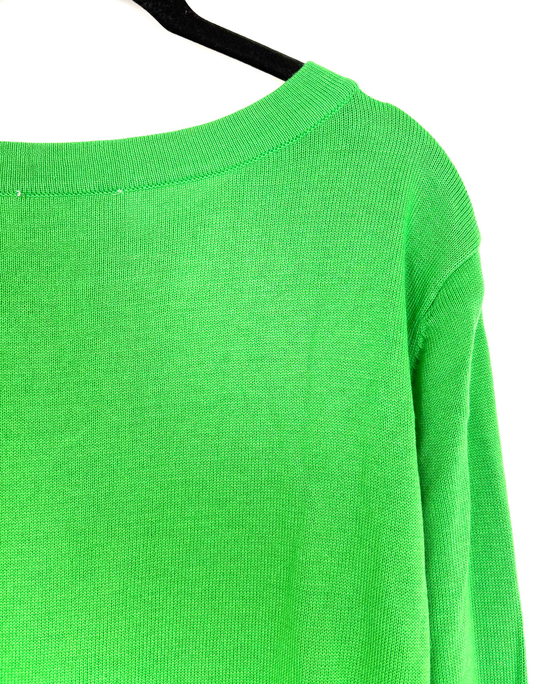 Bright Green Crewneck Sweater - Size 10/12
