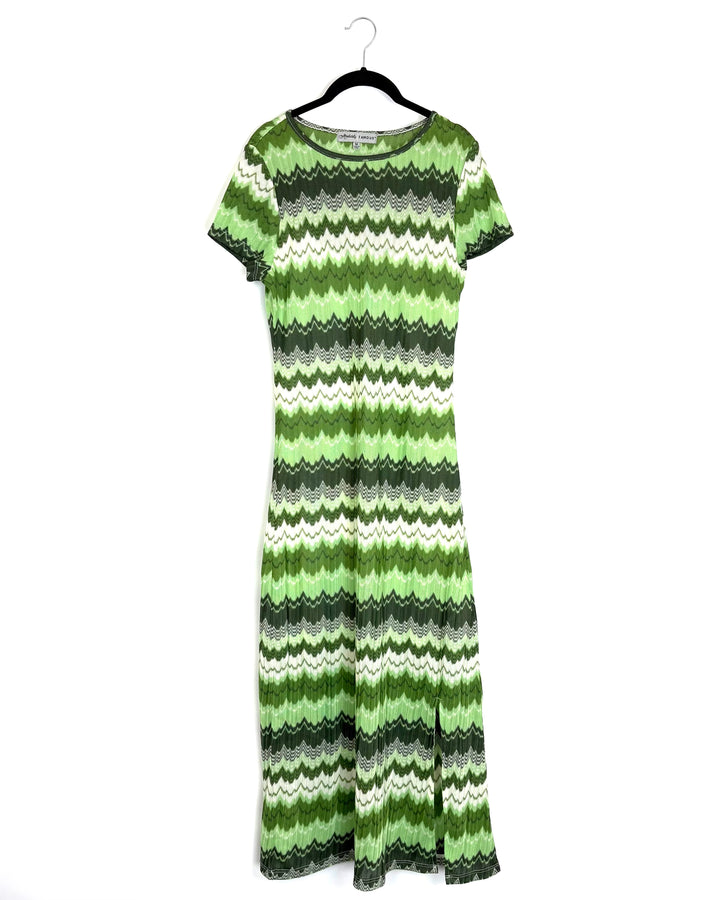 Green Short Sleeve Dress - Size 4/6