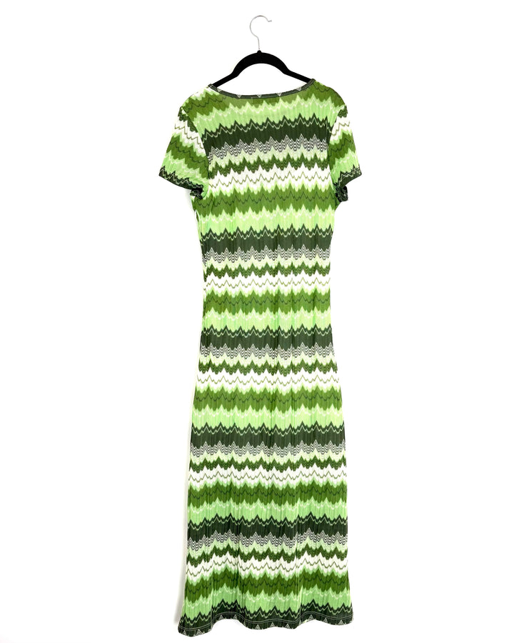 Green Short Sleeve Dress - Size 4/6