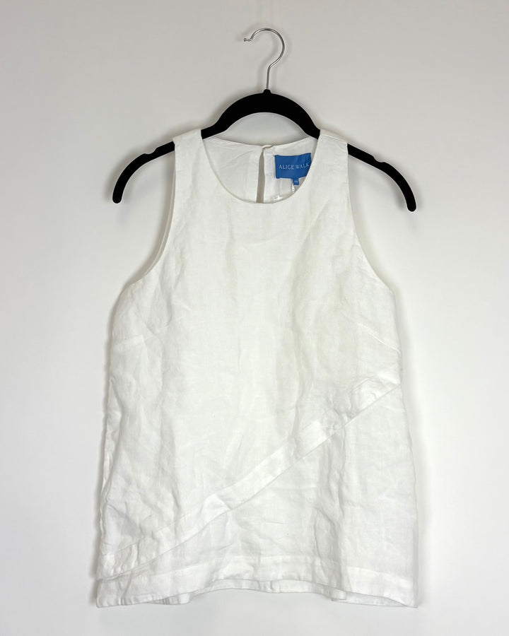 White Linen Top - Size 2/4