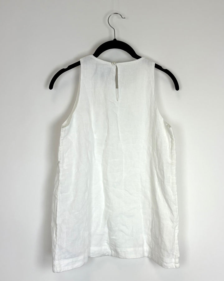 White Linen Top - Size 2/4