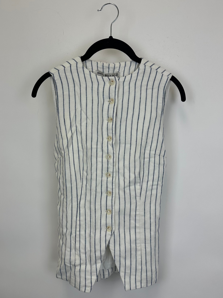 Abercrombie & Fitch Stripe Vest - Extra Small