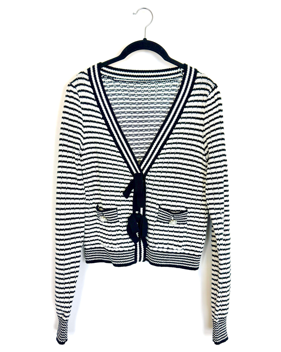 Black & White Striped Sweater - Size 2/4