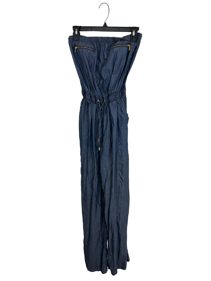 Bebe Strapless Jumpsuit - Extra Small