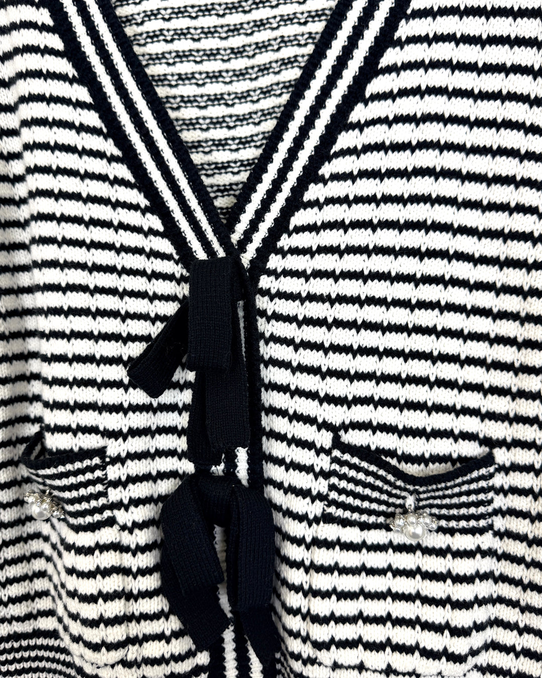 Black & White Striped Sweater - Size 2/4