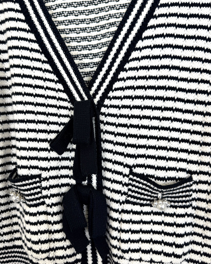 Black & White Striped Sweater - Size 2/4
