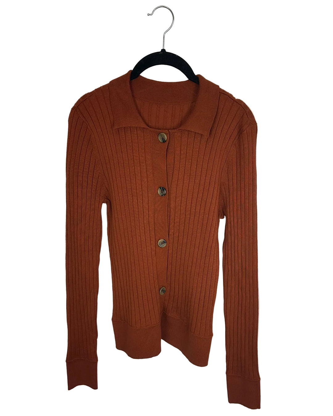 Autumn Orange Ribbed Top- Size 4/6