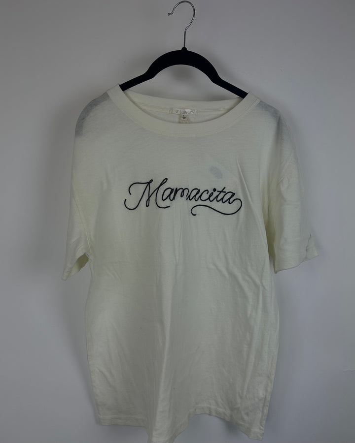 White "Mamacita" T-Shirt - Size 0/2