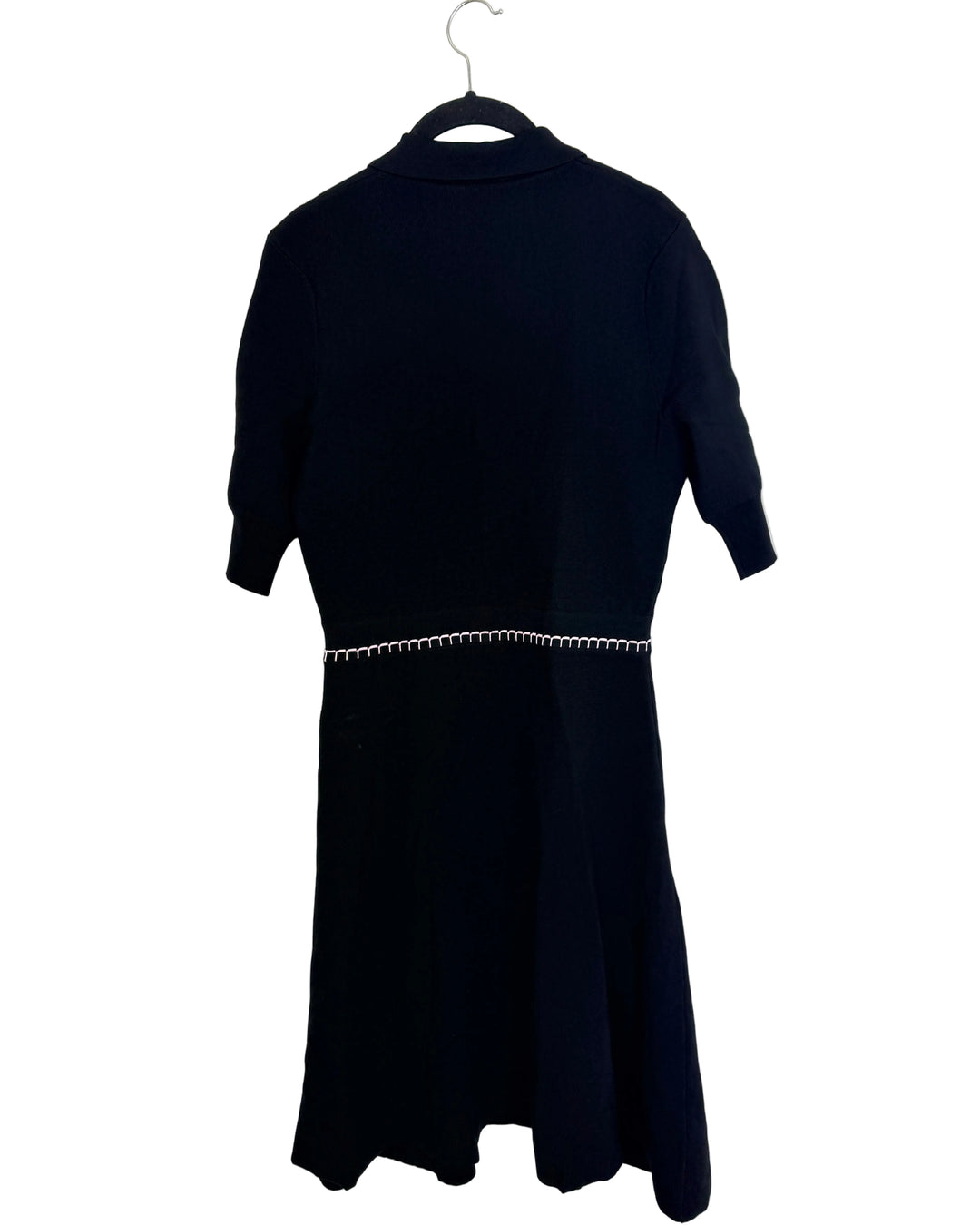 Black Short Collared Dress - Size 2/4