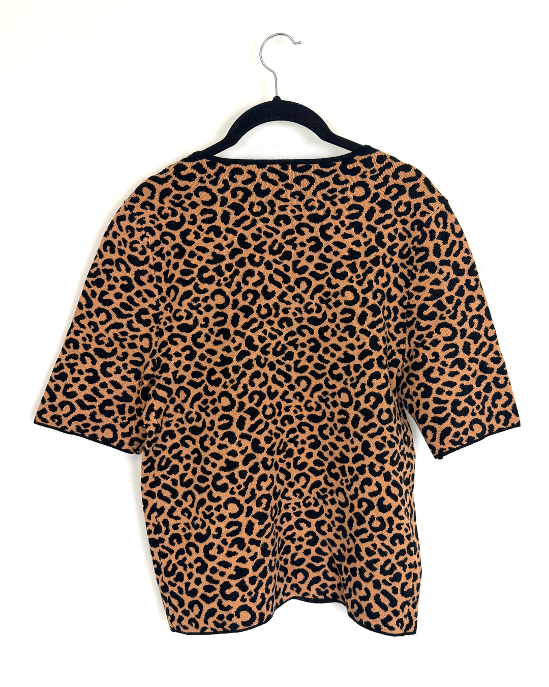 Brown & Black Leopard Print Top - Size 4/6