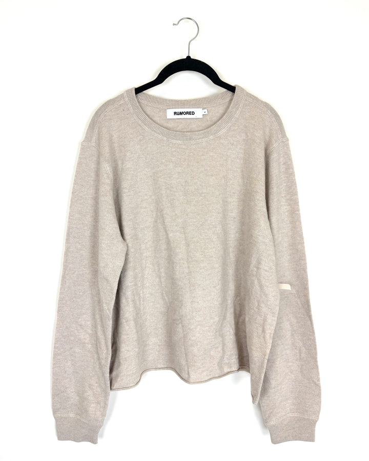 Beige Knit Sweater - Size 4/6