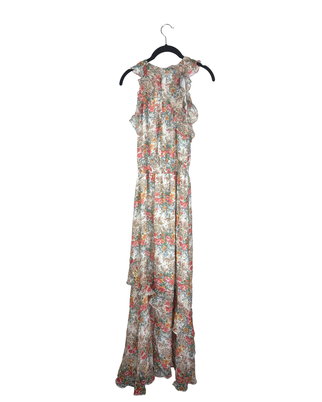 Long Multicolor Floral Dress - Size 4/6