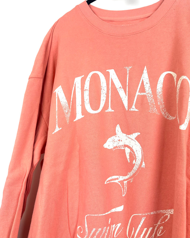 Coral Monaco Crew Neck - Size 4/6