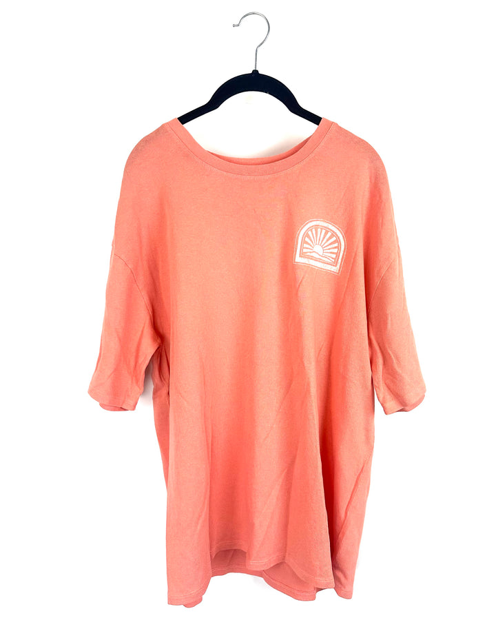 Coral Sunset Graphic T-Shirt - Size 4/6