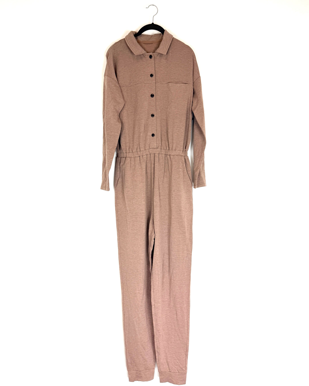 Brown Collared Jumpsuit - Size 4/6