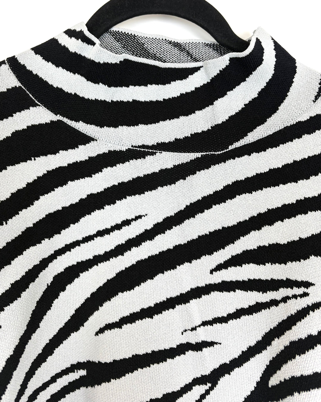 Gray Zebra Sweater - Size 6/8