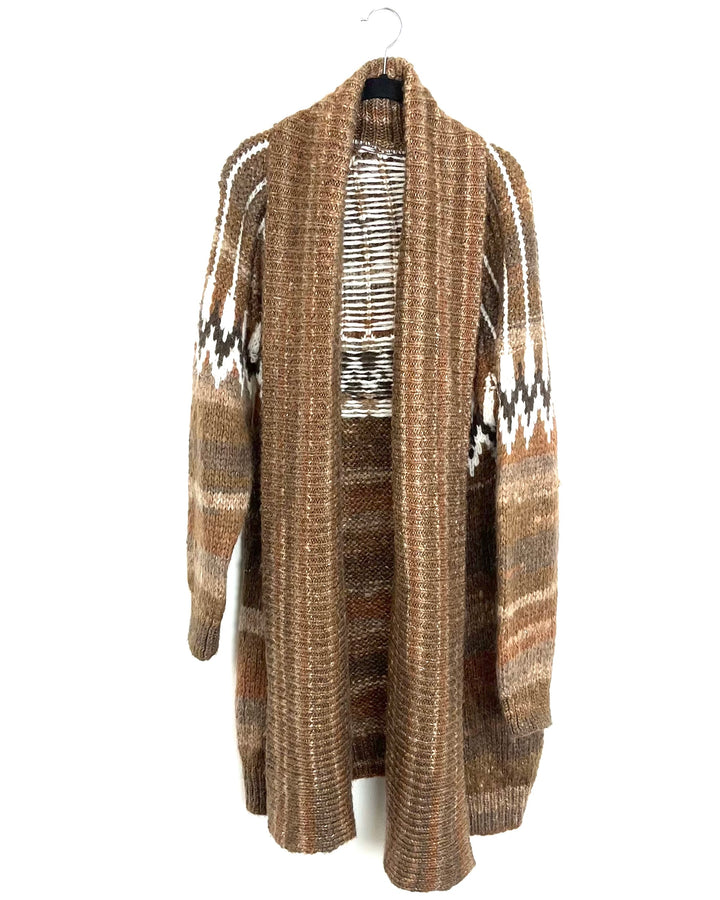 Brown Boho Cardigan- Size 6/8