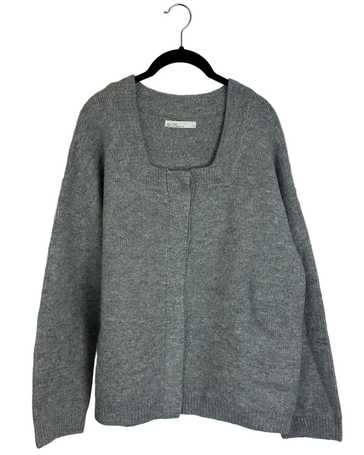 Oak + Fort Gray Button Up Cardigan - Small/Medium