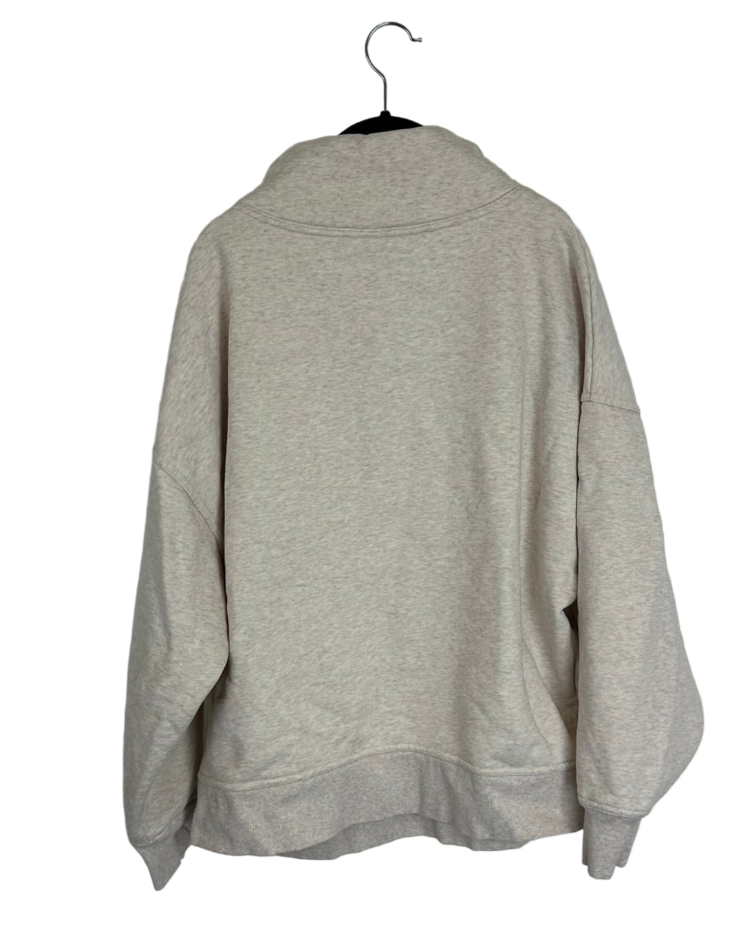 ASOS Heather Beige Mock Neck Sweatshirt - Small