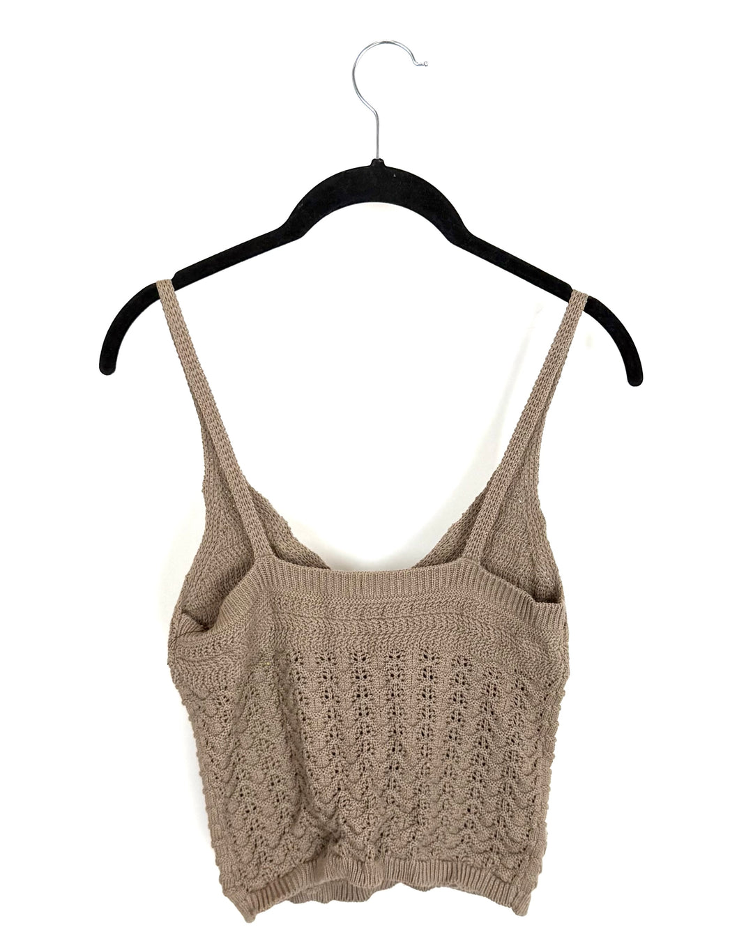 Wood Brown Knit Top - 2/4