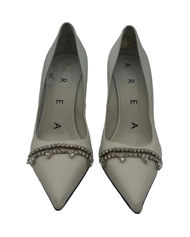 White Gem Pumps - Size 39, 40, 41 and 42