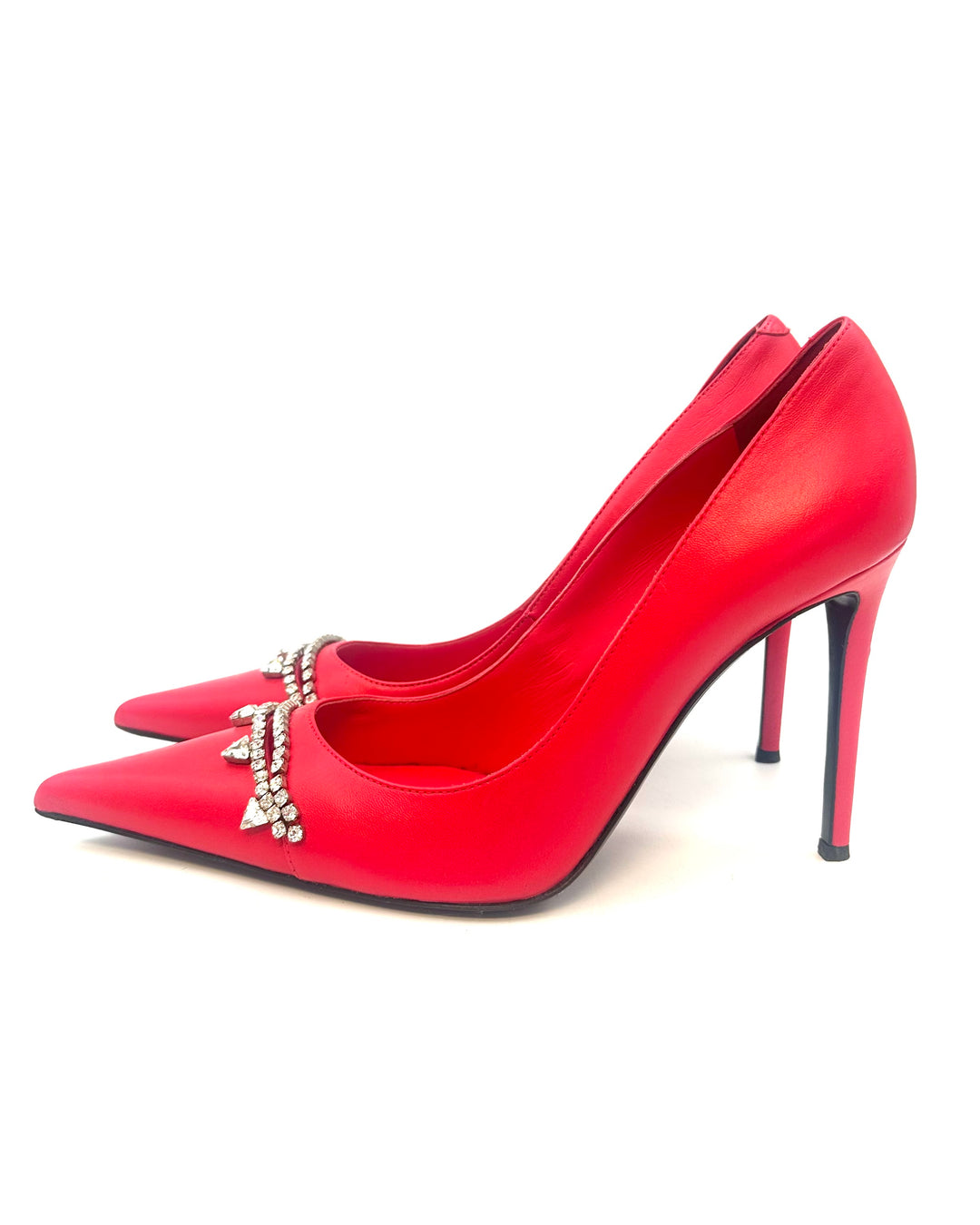 Cherry Red Gem Pumps - Size 40