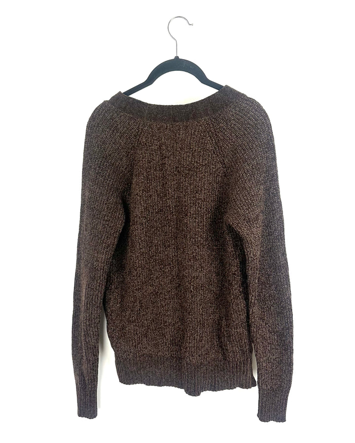 Chocolate Brown Knit Cardigan - Size 6/8