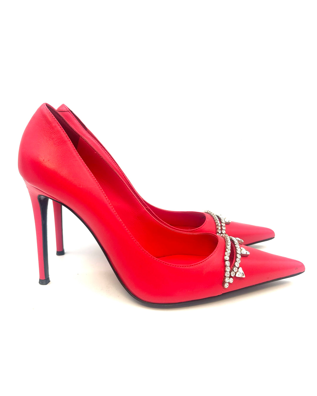 Cherry Red Gem Pumps - Size 40