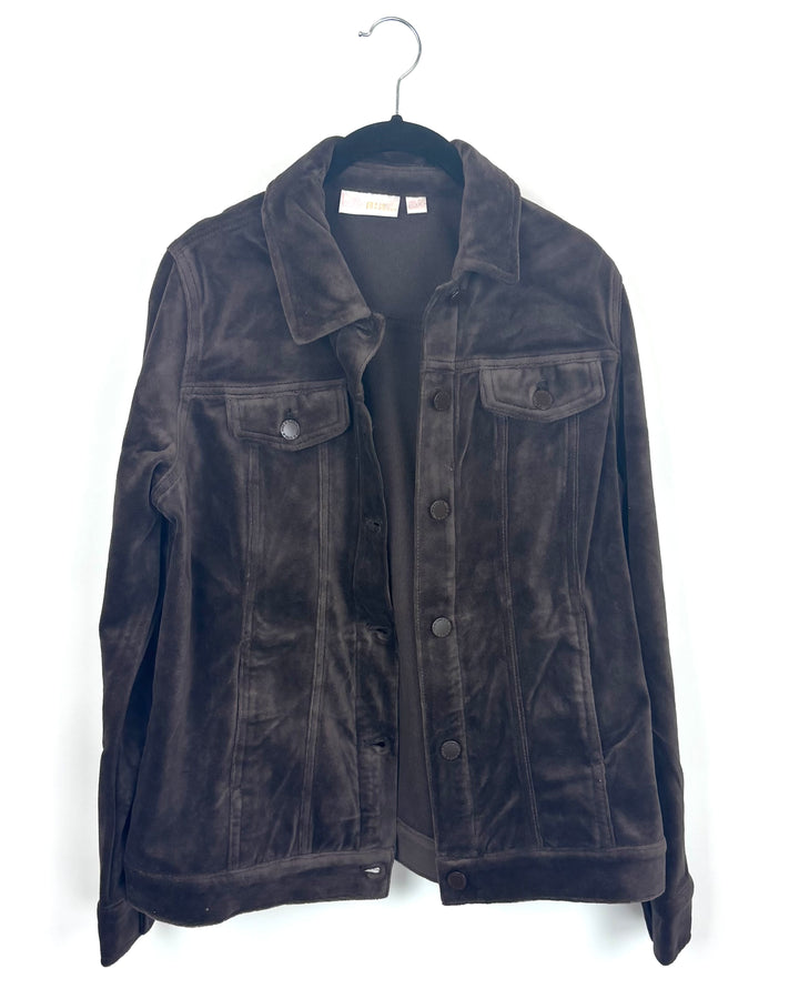 Brown Textured Jacket - Size 6/8