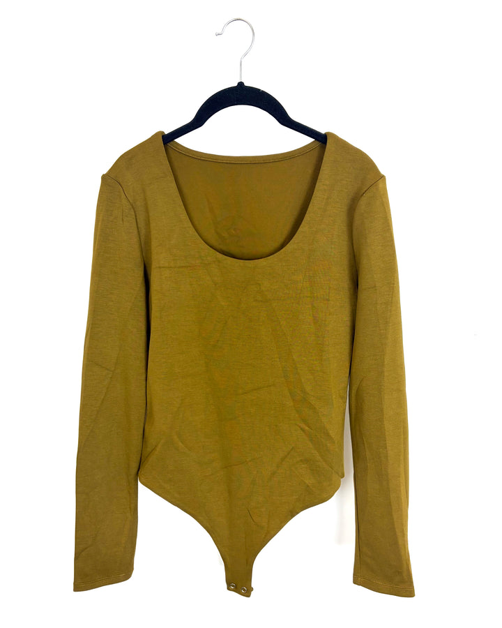 Olive Long-Sleeve Bodysuit – Size 4/6
