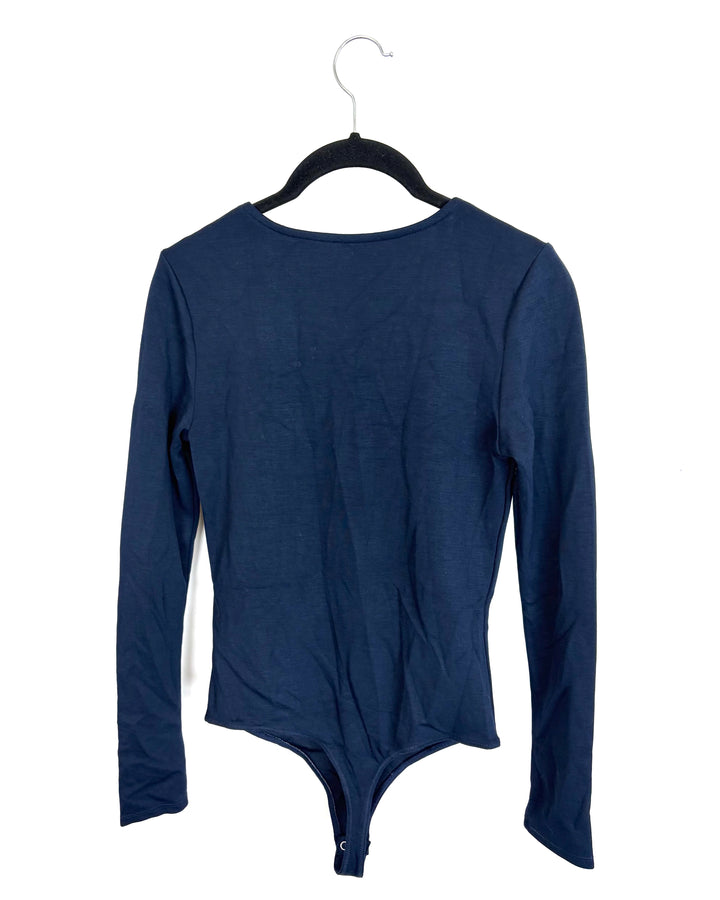 Navy Long-Sleeve Bodysuit – Size 4/6