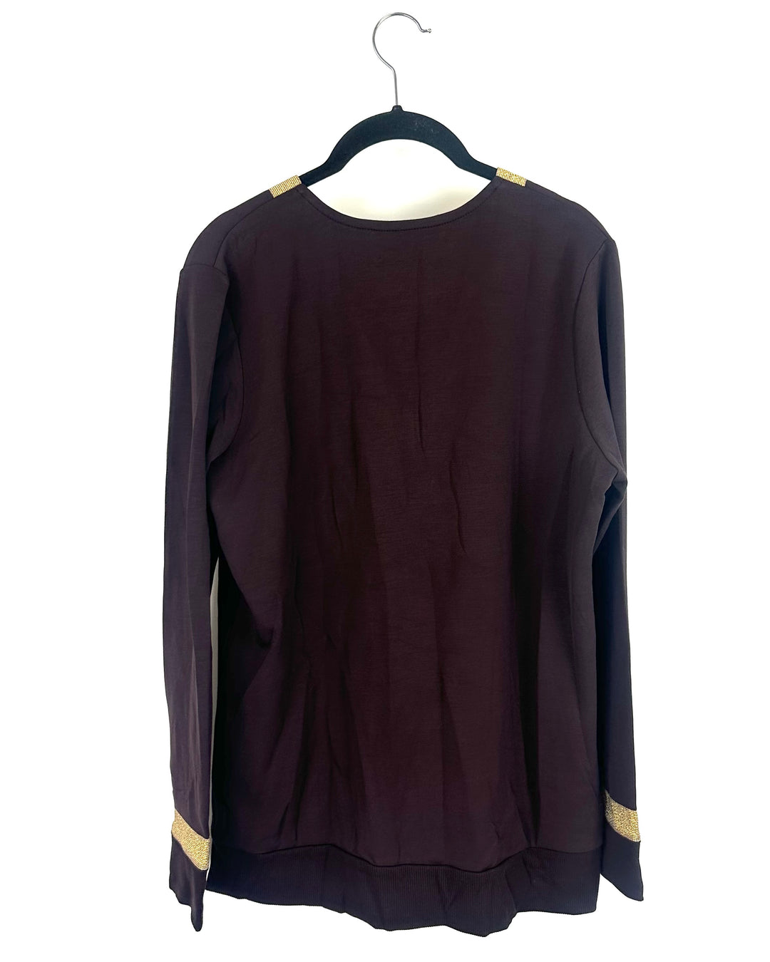 Brown and Gold Sparkle Top - Size 6/8