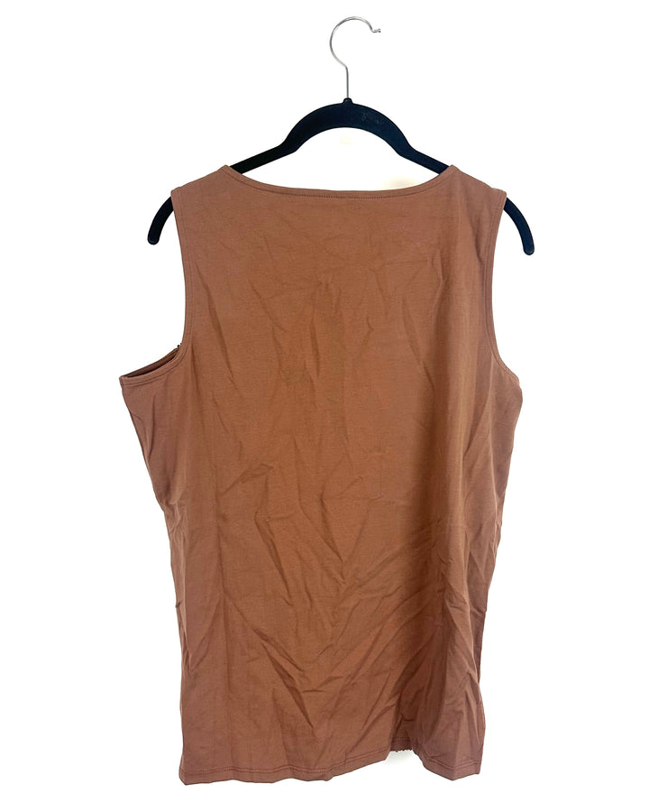 Light Brown Sequin Tank - Size 6/8