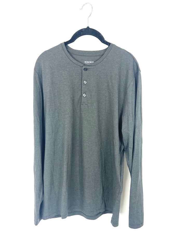 MENS Grey Long Sleeve - Medium